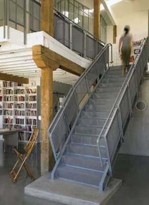 main stair & library