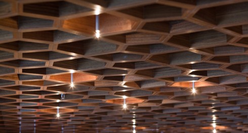 walnut ceiling